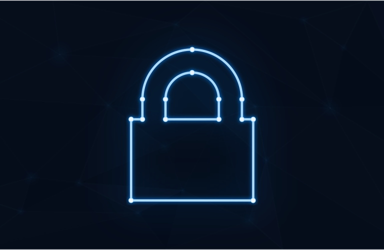 Free padlock neon cybersecurity vector